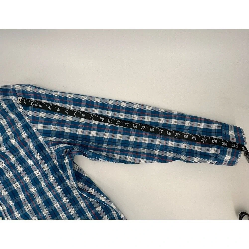 Banana Republic Tailor Slim Fit Striped Collared Long Sleeve Shirt Mens Size XXL